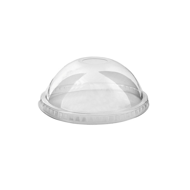 Tapas cúpula con orificio transparente de PET 1000 unidades